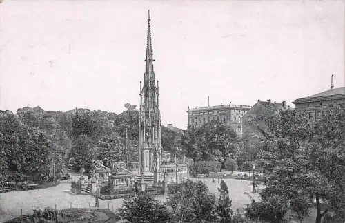 AK Breslau Augusta Platz Siegesdenkmal Schlesien ungelaufen Postkarte