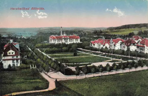 AK Bad Altheide Polanica-Zdrój Herzheilbad Schlesien ungelaufen Postkarte