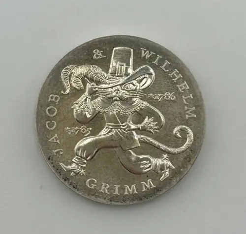 20 Mark 1986 Jacob Wilhelm Grimm Silber DDR Gedenkmünze