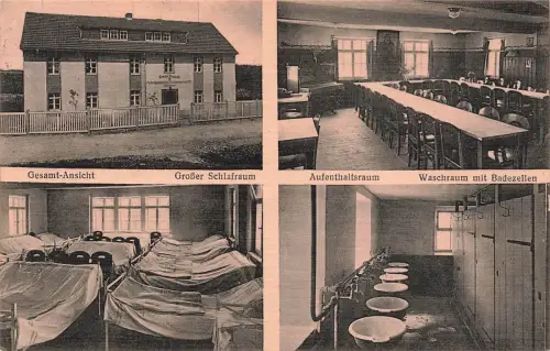 AK Lengenfeld Land Ferienheim Frohe Jugend Gesamtansicht Sachsen 1944 Postkarte