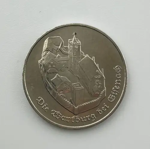 DDR 5 Mark 1982 Wartburg bei Eisenach Gedenkmünze