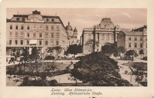 AK Lemberg Lwiw Hetmannsche Straße Ukraine ungelaufen Postkarte