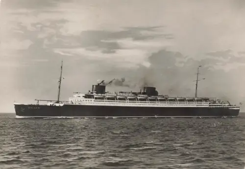 AK Vierschrauben Turbinen Schnelldampfer Norddeutscher Lloyd Bremen gelaufen