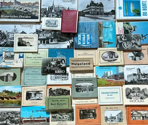 Konvolut 39 DDR Mappen Postkarten Leporello Deutschland DDR Europa ab 1950