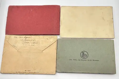 Konvolut 4 x AK Leporello Denver, Verdun, sur Deule, Bruxelles um 1900