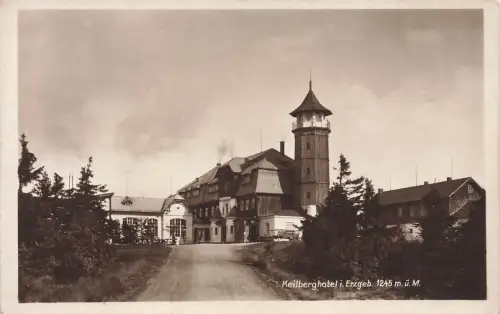 AK Gottesgab Boží Dar Keilberghotel Erzgebirge Tschechien ungelaufen Postkarte