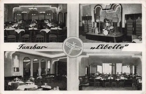 AK Chemnitz Tanzbar Libelle Innenansicht Schagzeug Sachsen ungelaufen Postkarte