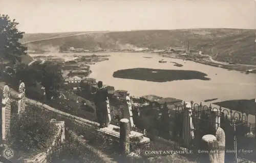 AK Constantinople Entrée des Eaux douces d'Europe Türkei ungelaufen Postkarte