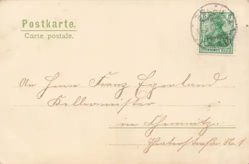 AK Pfingsten Künstlerkarte Mailick Fröhliche Pfingsten Mutter Kind 1903