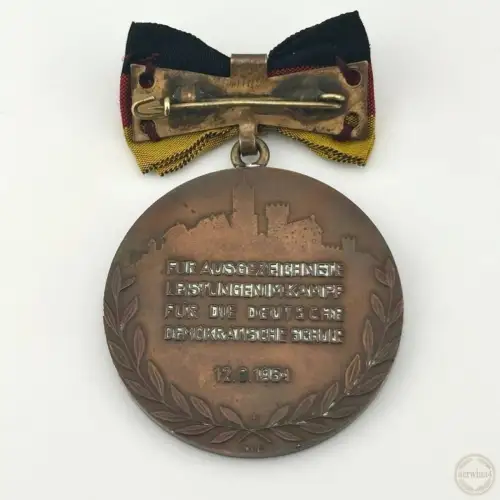 DDR Carl-Friedrich-Wilhelm-Wander-Medaille Bronze Bartel 131