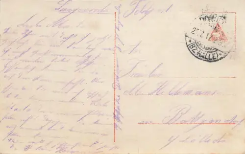 AK 1.WK Drahtlose Telegraphie Soldat Frau 1917 gelaufen Patriotika Postkarte