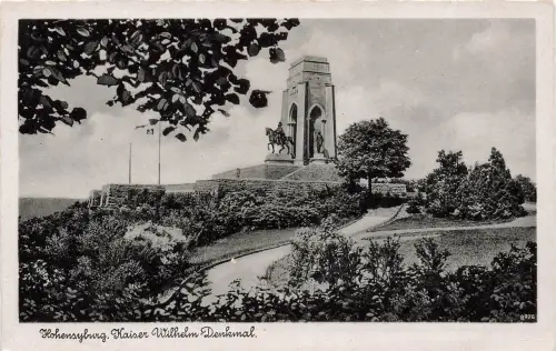 AK Dortmund Hohensyburg Kaiser Wilhelm Denkmal Nordrhein-Westfalen Postkarte