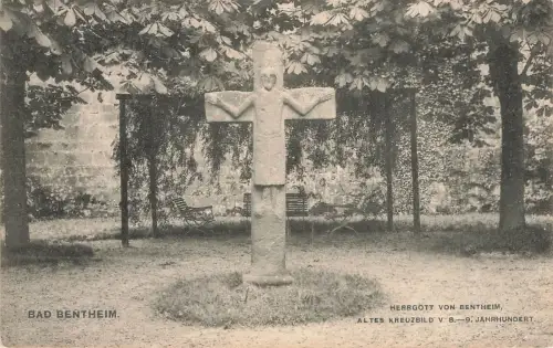 AK Bad Bentheim Denkmal Hergott von Bentheim Niedersachsen 1911 Postkarte