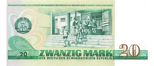 DDR Banknote 20 Mark 1975 Wolfgang von Goethe Ro: 362a KASSENFRISCH/UNC