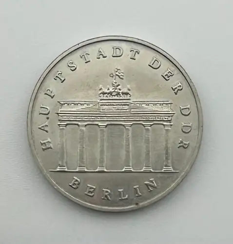 DDR 5 Mark Gedenkmünze "Brandenburger Tor Berlin" 1987
