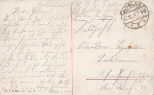 AK 1.WK Maschinengewehr Kompagnie im Felde Soldaten 1918 gelaufen Patriotika