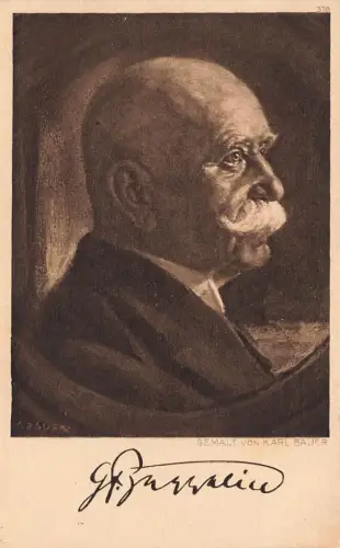 AK 1.WK Ferdinand Graf Zeppelin Portrait ungelaufen Patriotika Postkarte