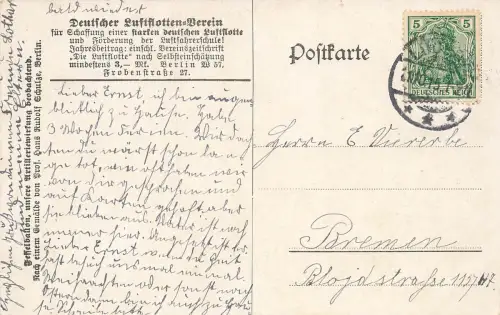 AK 1.WK Fesselballon unsere Artilleriewirkung beobachtend 1915 Patriotika