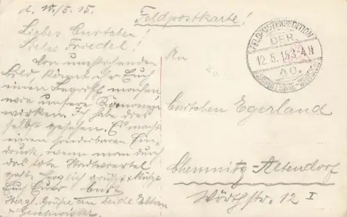 AK 1.WK Lille Zerstörte Häuser Theater Rathaus unbeschädigt Frankreich 1915