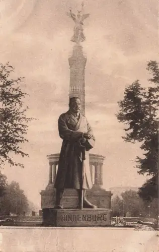 AK 1.WK Der Eiserne Hindenburg von Berlin gelaufen Patriotika Postkarte