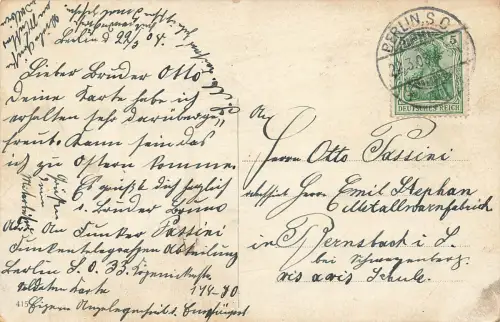 AK Berlin Hallesches Tor Hochbahn Straßenbahn Berlin 1908 gelaufen Postkarte