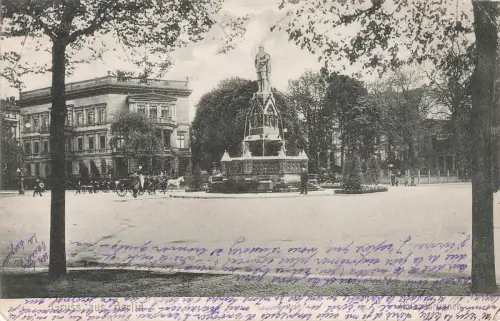 AK Berlin Rolandbrunnen Berlin 1935 gelaufen Postkarte
