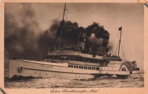 AK Salon Schnelldampfer Nixe ungelaufen Postkarte