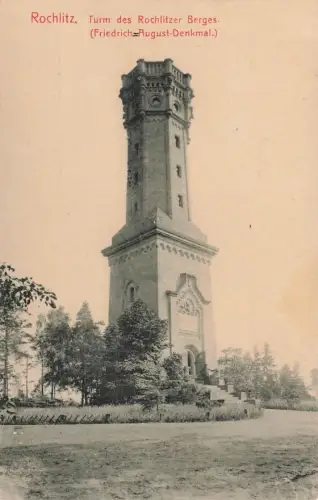 AK Rochlitz Turm Friedrich August Denkmal Sachsen ungelaufen Postkarte