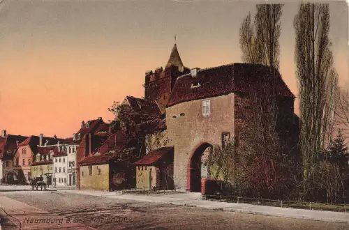 AK Naumburg a. Saale Marientor Pferdekutsche Sachsen-Anhalt ungelaufen Postkarte