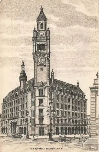 AK Lille La Nouvelle Bourse Frankreich 1915 gelaufen Postkarte