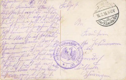 AK 1.WK Spruchkarte Vater ich rufe dich Soldaten 1916 Patriotika Postkarte