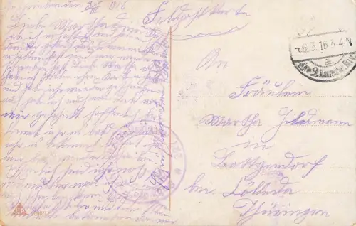 AK 1.WK Spruchkarte Vater ich rufe dich! Soldaten 1916 Patriotika Postkarte