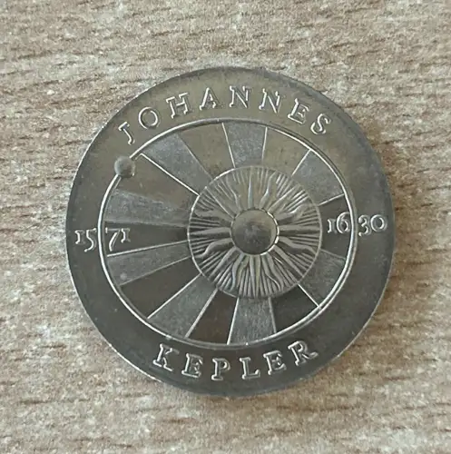 DDR 5 Mark 1971 Johannes Kepler Gedenkmünze