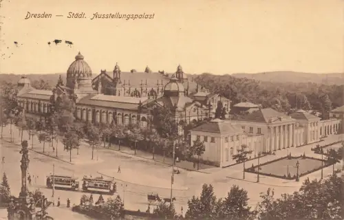 AK Dresden Städtischer Austellungspalast Sachsen 1926 gelaufen Postkarte