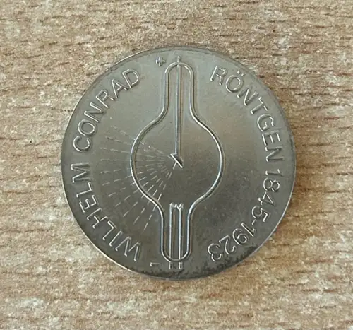 DDR 5 Mark 1970 Wilhelm Conrad Röntgen Gedenkmünze