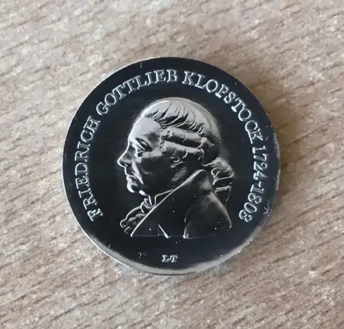 DDR Münze 5 Mark 1978 Friedrich Gottlieb Klopstock
