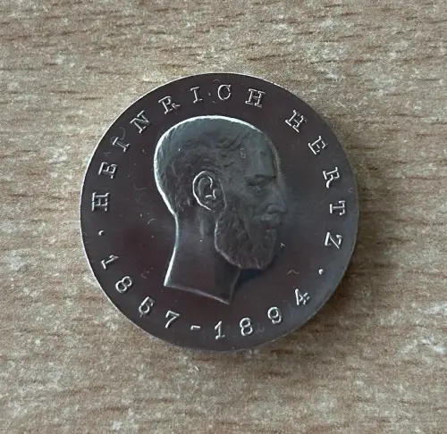 5 Mark DDR 1969 Heinrich Hertz Gedenkmünzen