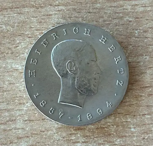 DDR 5 Mark 1969 Heinrich Hertz Gedenkmünzen