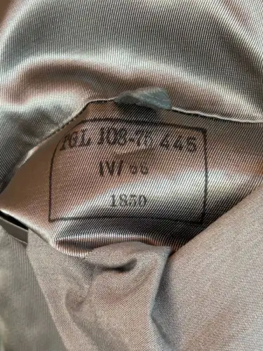 DDR NVA Offizier Uniformjacke 1966 schwarzer Kragen Größe 50