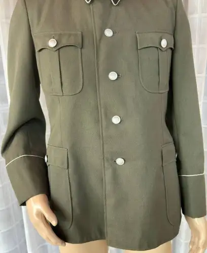 DDR NVA Offizier Uniformjacke 1966 schwarzer Kragen Größe 50