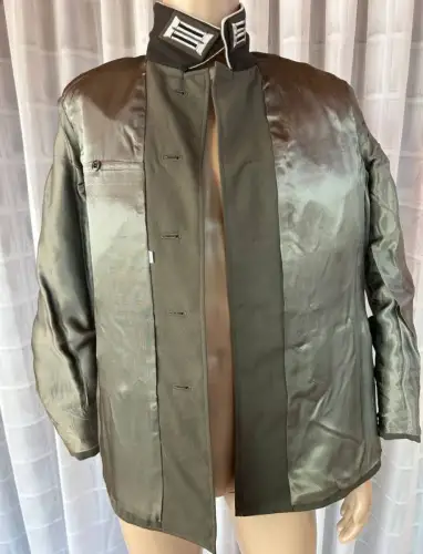 DDR NVA Offizier Uniformjacke 1966 schwarzer Kragen Größe 50