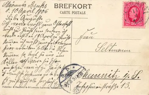 AK Delary Fabrikerna Fabrikanlage Schweden 1911 gelaufen Postkarte