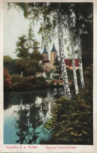 AK Rochlitz a. d. Blick Schloß Rochlitz Sachsen 1929 Postkarte