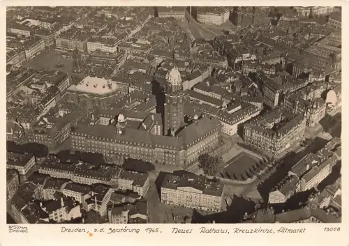 AK Dresden Neues Rathaus Kreuzkirche Altmarkt Sachsen Hahn 13008 Postkarte