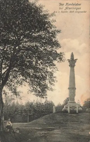 AK Altenbergen Kandelaber Nordrhein-Westfalen 1908 gelaufen Postkarte