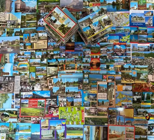 Lot / Konvolut 1000 AK Postkarten, BRD/ DDR Deutschland bunt ab 1950