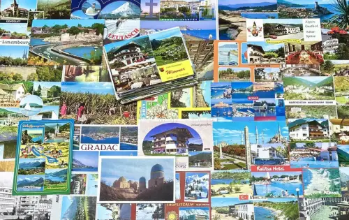 Lot / Konvolut 100 Moderne AK Postkarten Europa Welt ab 1950