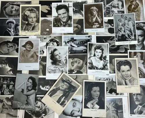 Lot / Konvolut 50 AK Postkarten Film Schauspieler