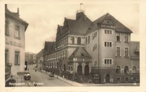 AK Reichenbach Postamt Vogtland Sachsen ungelaufen Postkarte