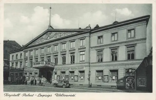 AK Leipzig Krystall Palast Oldtimer Sachsen 1941 gelaufen Postkarte